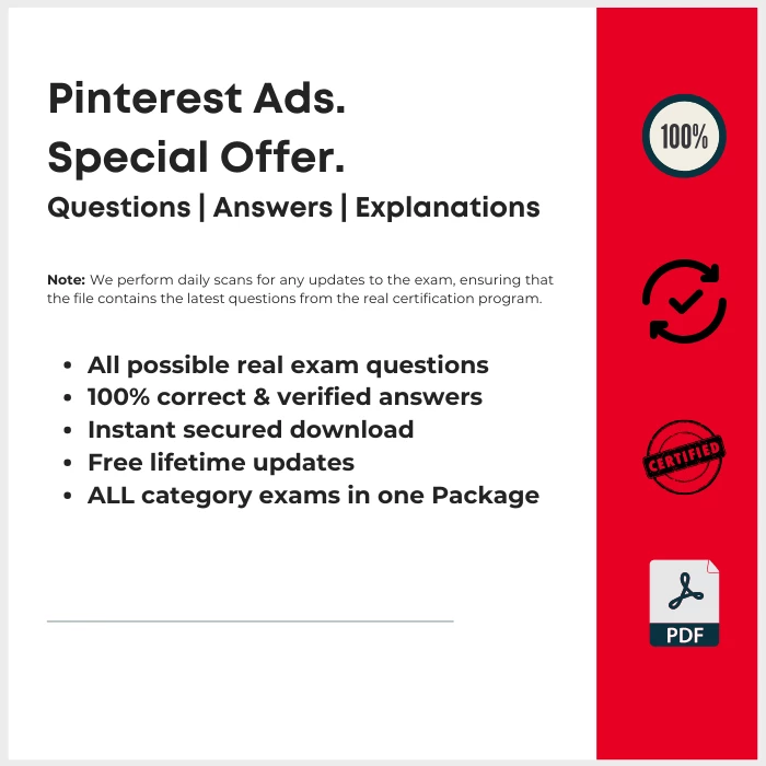 Pinterest Advertising Exam Answers with Explanations